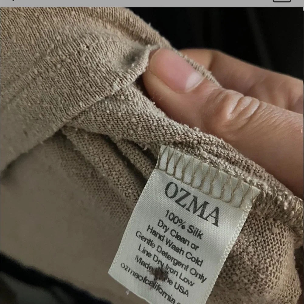 OZMA Tan Button-Up Crop Top - Picture 6 of 13
